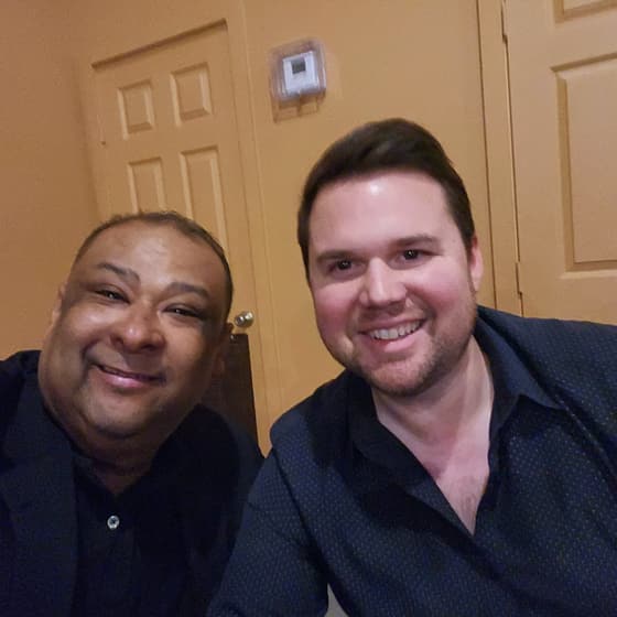 Mauricio Piña with people at industry and community events