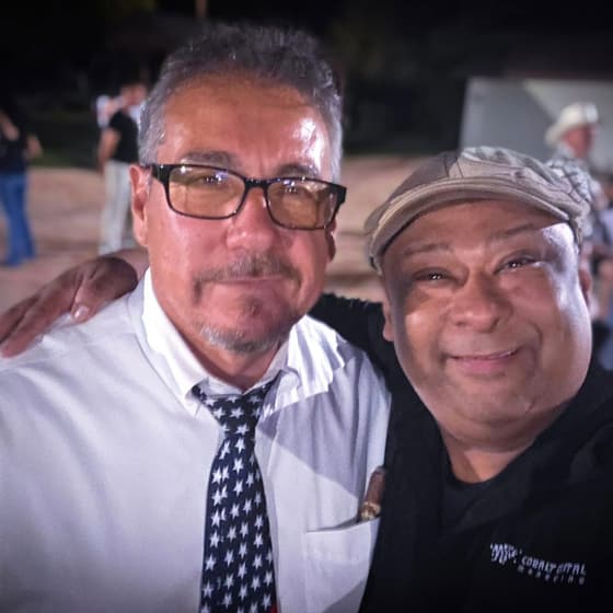Mauricio Piña with people at industry and community events